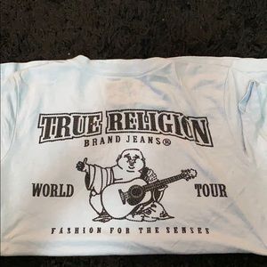 Light blue true religion shirt